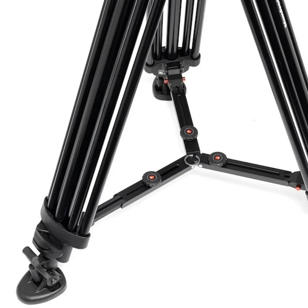 Manfrotto Pro Twin Leg VD System Alu + 502X Fluid Video Head (MVK502XTWINMA)