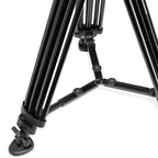 Manfrotto Pro Twin Leg VD System Alu + 502X Fluid Video Head (MVK502XTWINMA)