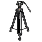 Manfrotto Pro Twin Leg VD System Alu + 502X Fluid Video Head (MVK502XTWINMA)