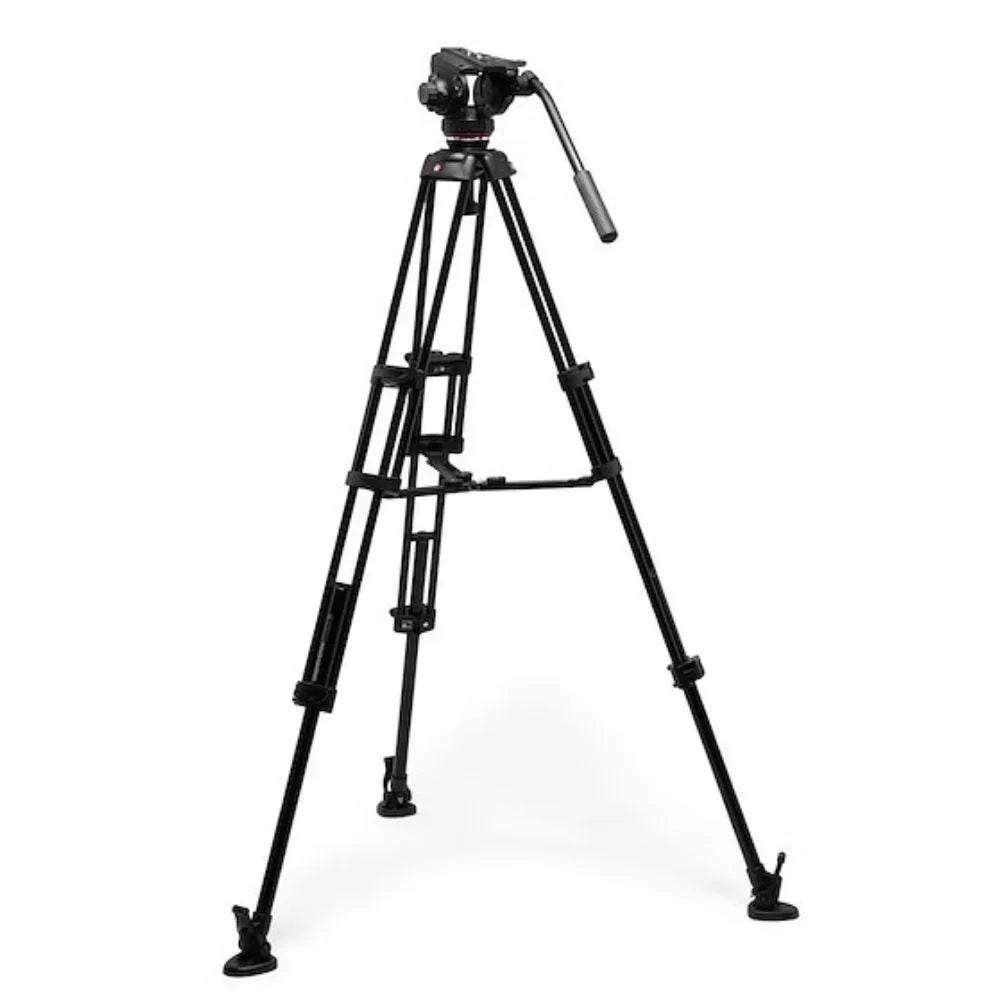 Manfrotto Pro Twin Leg VD System Alu + 502X Fluid Video Head (MVK502XTWINMA)