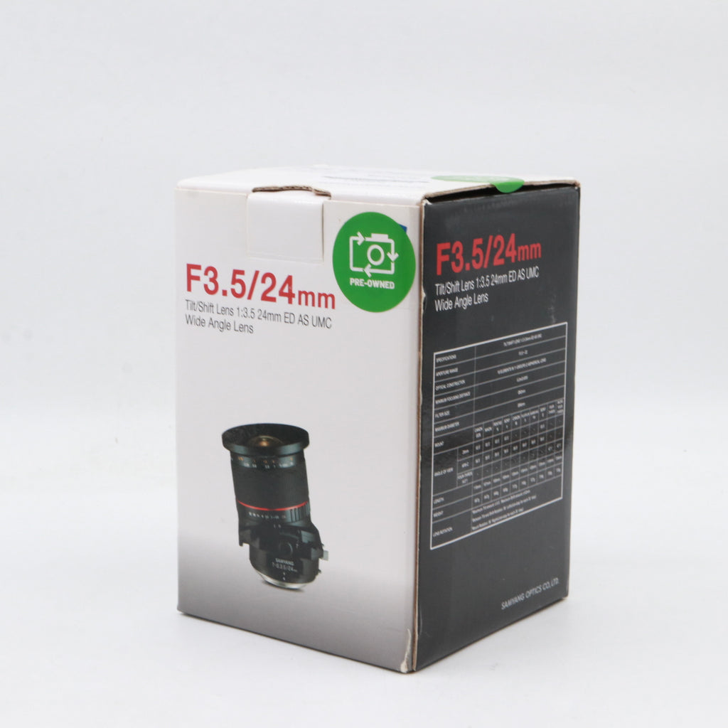 Samyang T-S 24mm f/3.5 ED AS UMC Tilt/Shift Nikon used