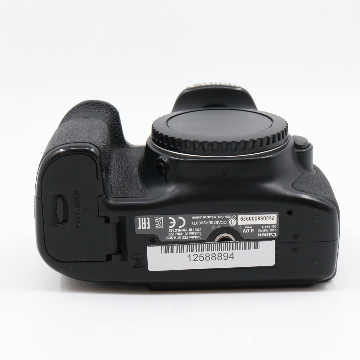 Canon EOS 70D body used