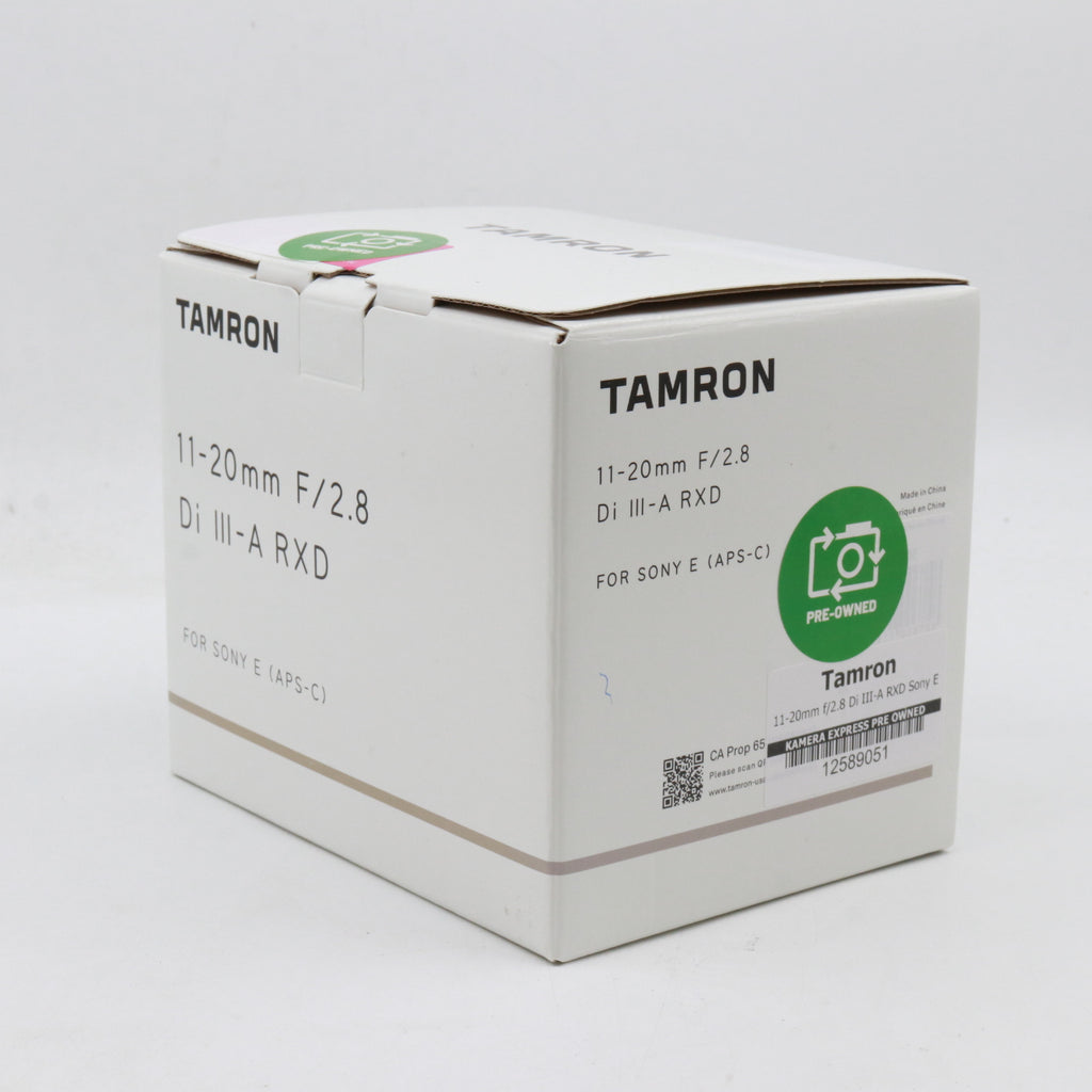 Tamron 11-20mm f/2.8 Di III-A RXD Sony E occasion