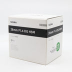 Sigma 28mm F/1.4 DG HSM Art Sony FE occasion