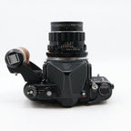 Pentax 6x7 body + SMC Takumar 105mm f/2.4 + handle tweedehands