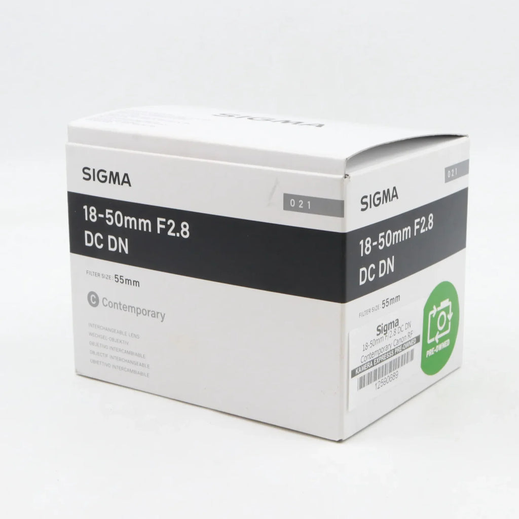 Sigma 18-50mm F/2.8 DC DN Contemporary Canon RF occasion