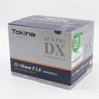 Tokina 11-16mm f/2.8 SD AT-X Pro (IF) DX II Nikon used
