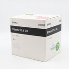 Sigma 85mm f/1.4 ART DG HSM Canon EF occasion
