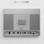 Alogic Aspekt 32" 4K UHD Docking Monitor with Raise Stand – Silver Matte