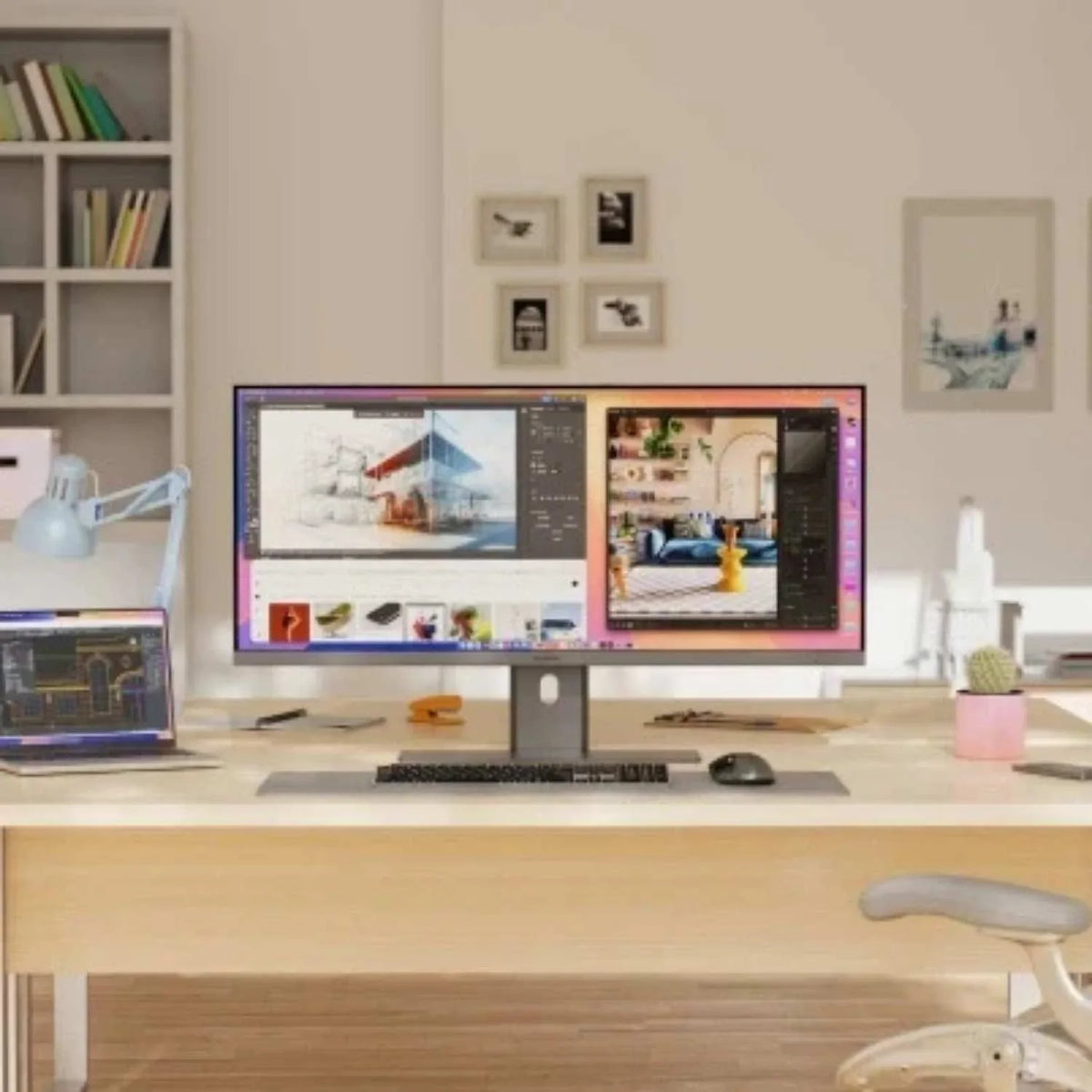 Alogic Edge 40" 5K2K Ultrawide Moniteur Dock – Gris Sidéral