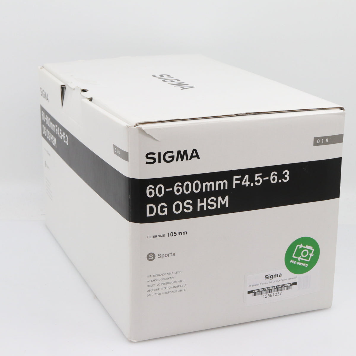 Sigma 60-600mm f/4.5-6.3 DG OS HSM Sports Canon EF gebraucht
