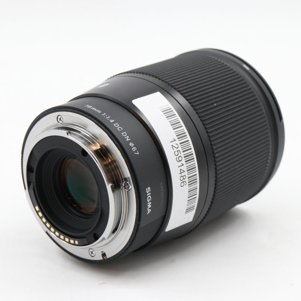 Sigma 16mm f/1.4 DC DN Contemporary Sony E tweedehands
