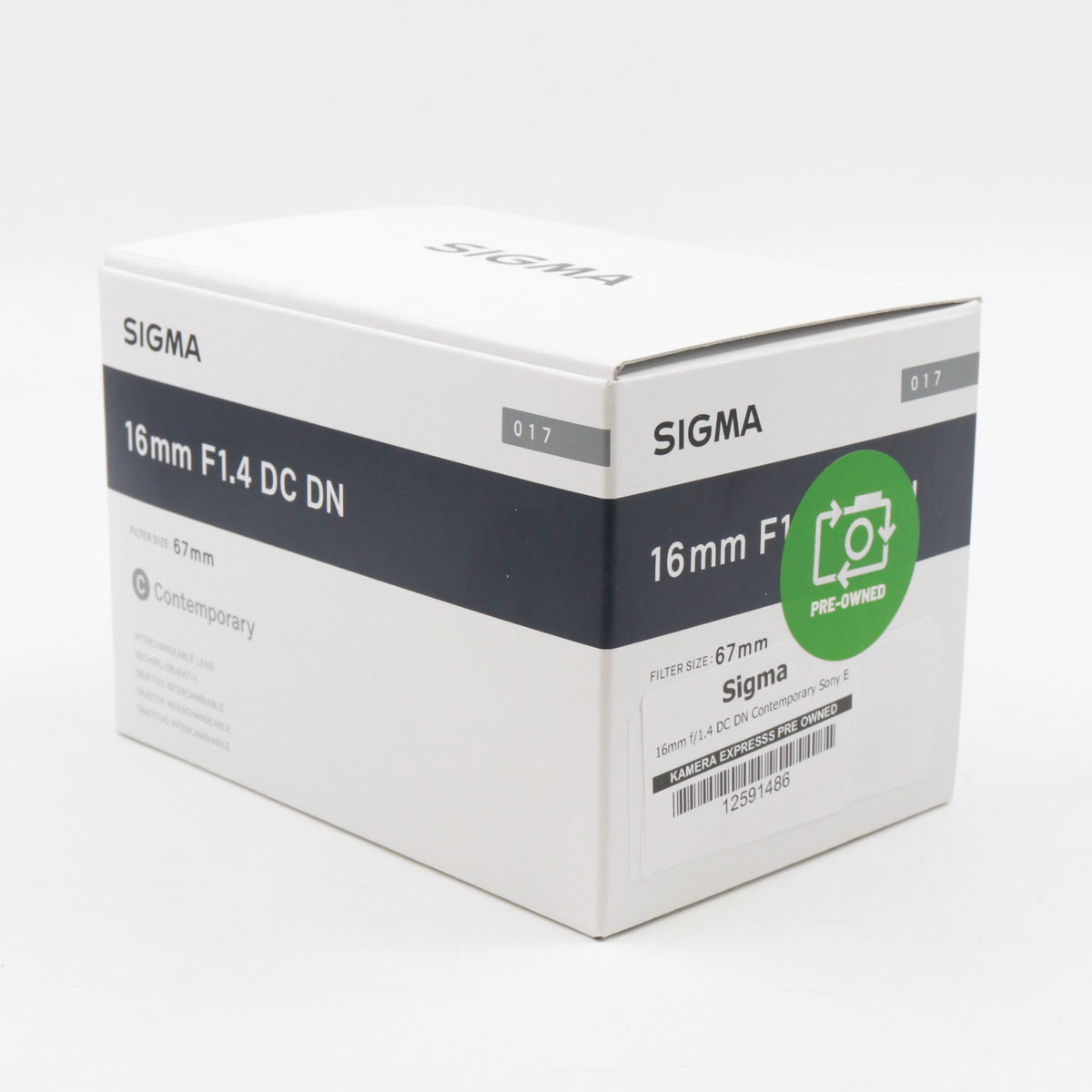 Sigma 16mm f/1.4 DC DN Contemporary Sony E tweedehands