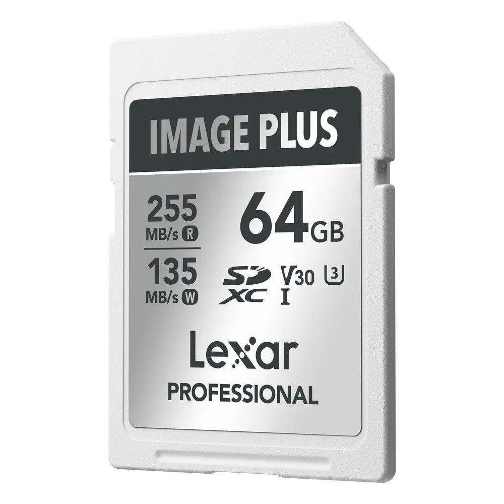 Lexar Image Plus 64GB SDXC UHS-I V30 -  R255/W135 MB/s