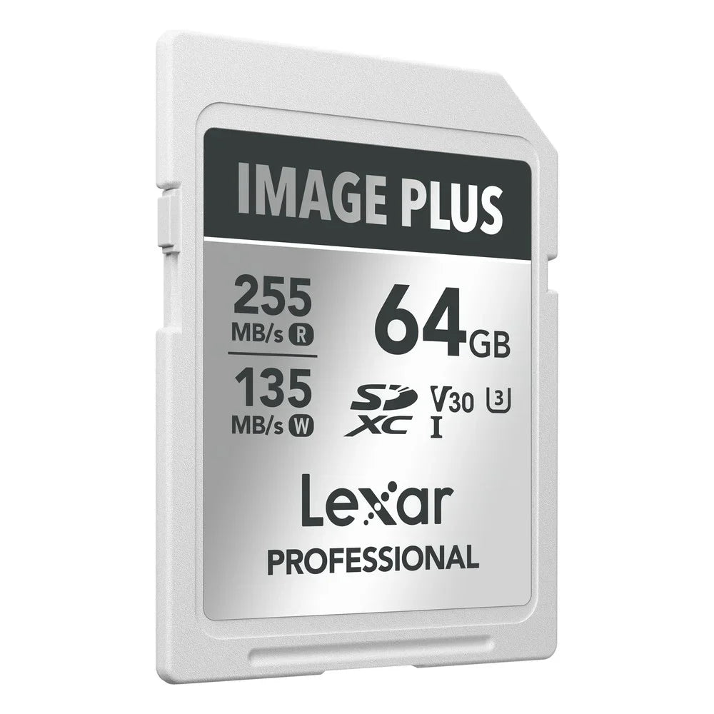 Lexar Image Plus 64GB SDXC UHS-I V30 -  R255/W135 MB/s