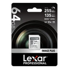 Lexar Image Plus 64GB SDXC UHS-I V30 -  R255/W135 MB/s