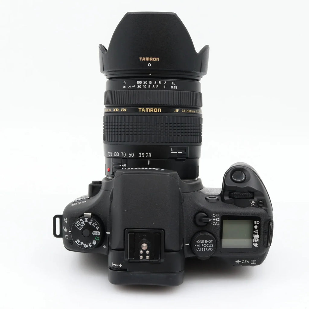 Canon EOS Elan 7NE + BP-300 + Tamron AF 28-200mm f/3.8-5.6 XR Di tweedehands