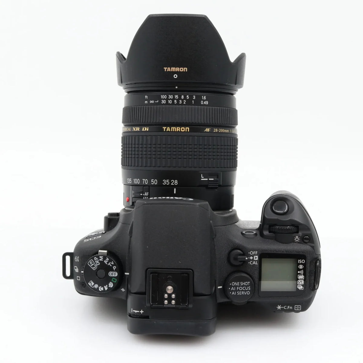 Canon EOS Elan 7NE + BP-300 + Tamron AF 28-200mm f/3.8-5.6 XR Di tweedehands