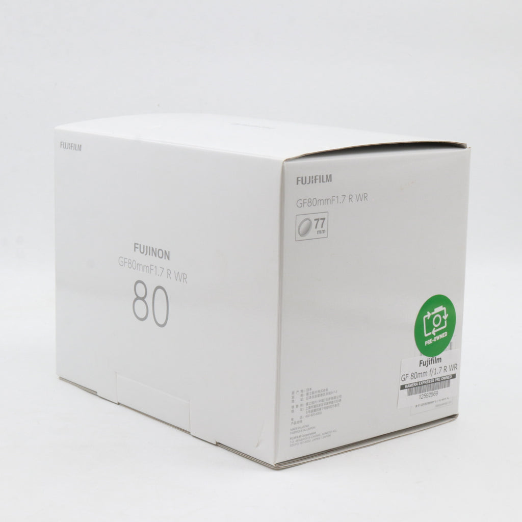 Fujifilm GF 80mm f/1.7 R WR tweedehands