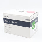 Sigma 16mm f/1.4 DC DN Contemporary Sony E tweedehands