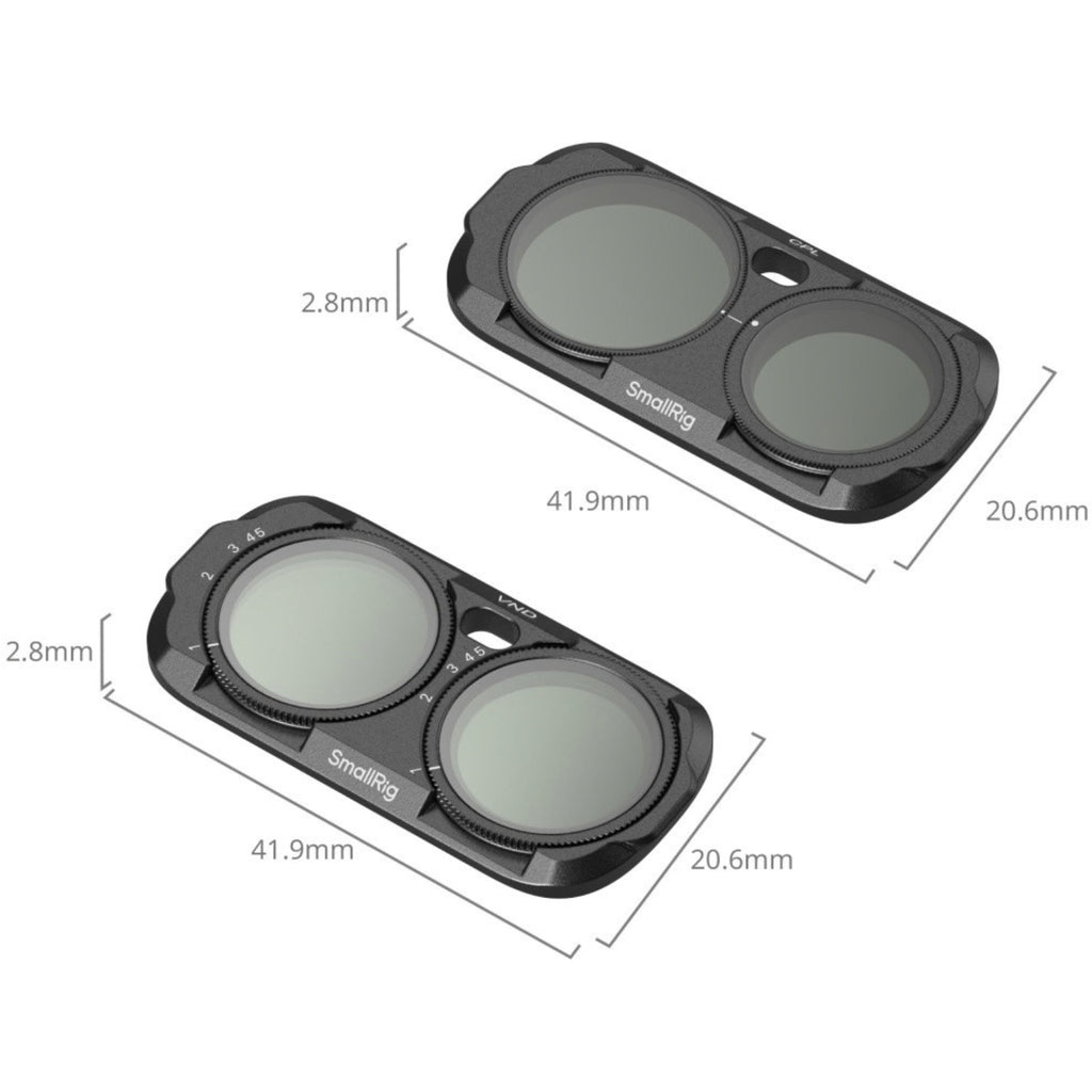 Kit filtri CPL/VND SmallRig 6985 per Insta360 Luna Ultra - nero