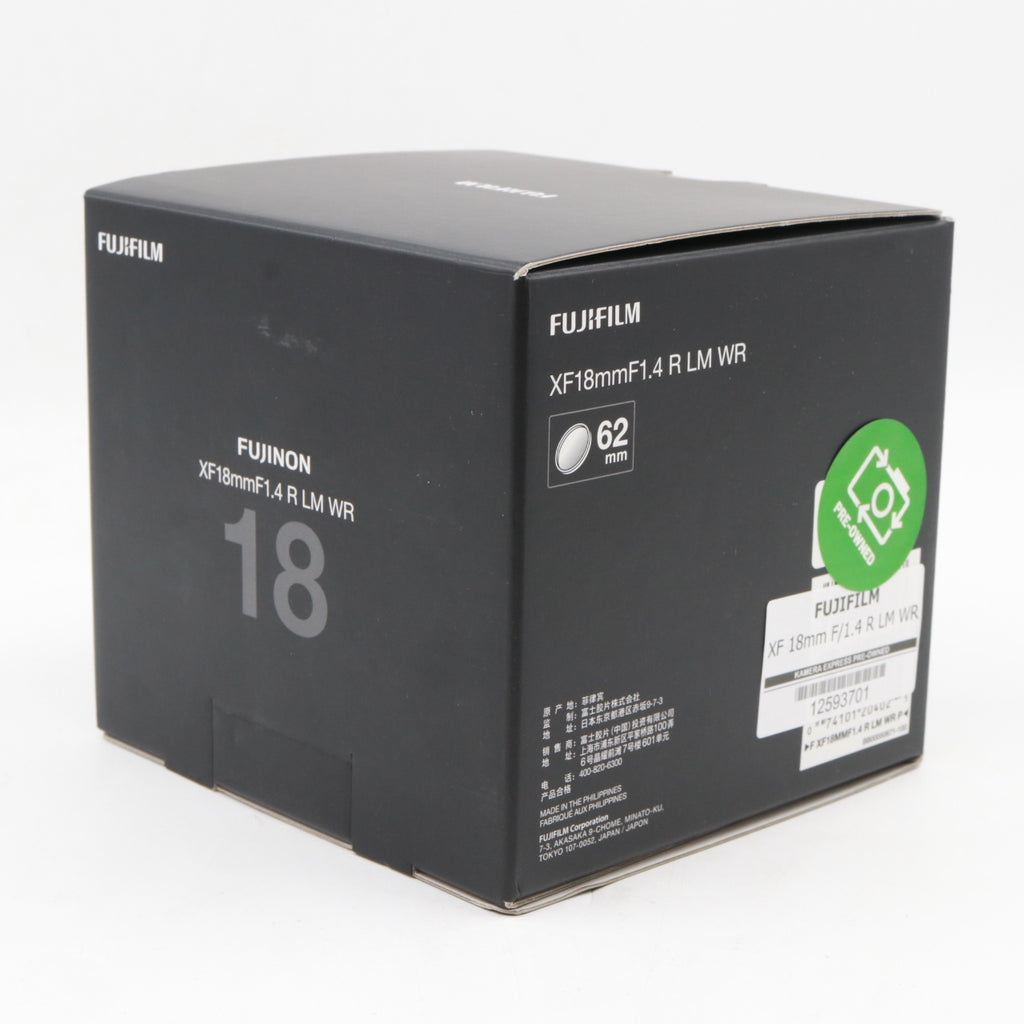 Fujifilm XF 18mm F/1.4 R LM WR occasion
