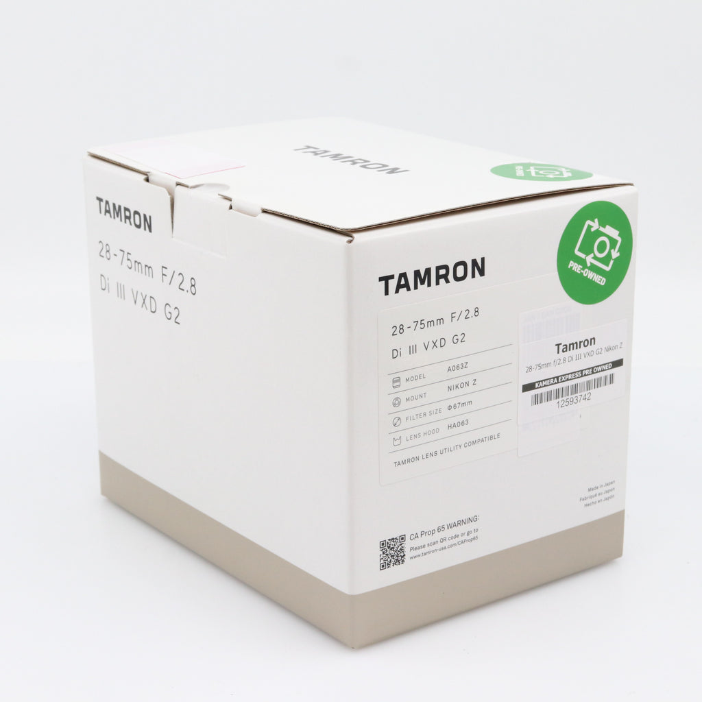Tamron 28-75mm f/2.8 Di III VXD G2 Nikon Z segunda mano