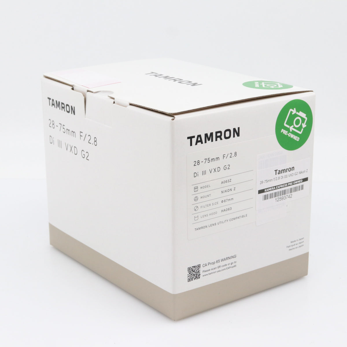 Tamron 28-75mm f/2.8 Di III VXD G2 Nikon Z segunda mano