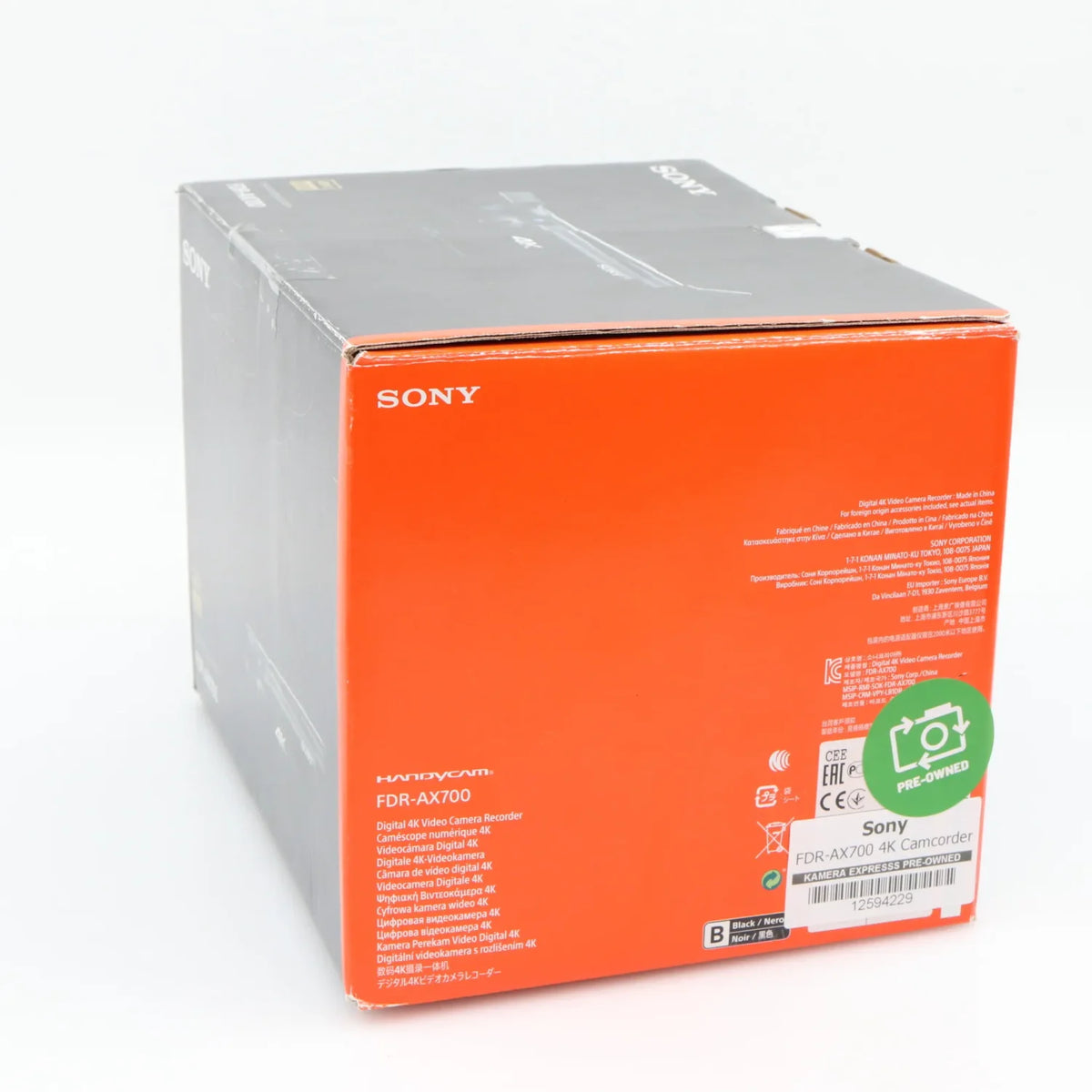 Sony FDR-AX700 4K Camcorder occasion