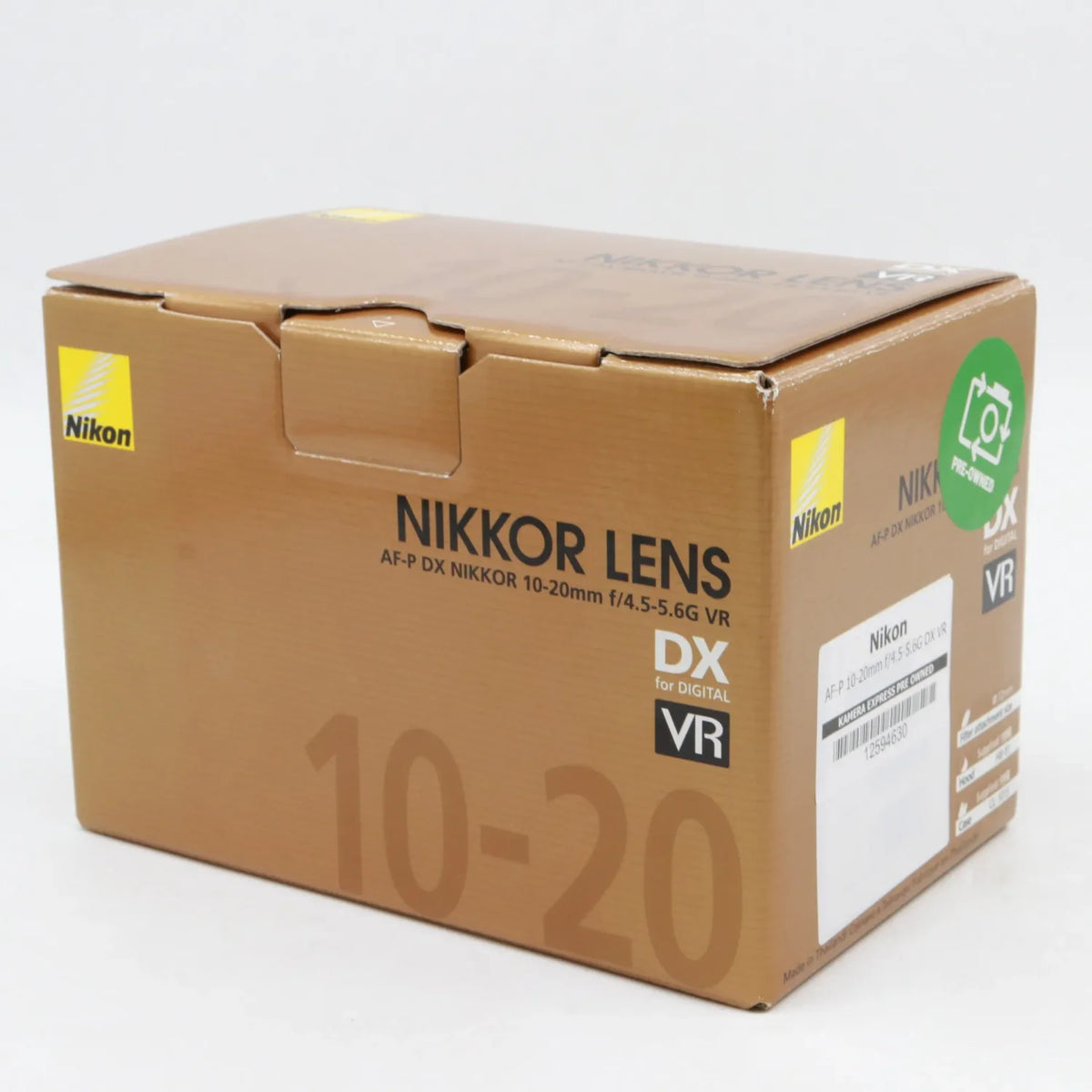 Nikon AF-P 10-20mm f/4.5-5.6G DX VR used