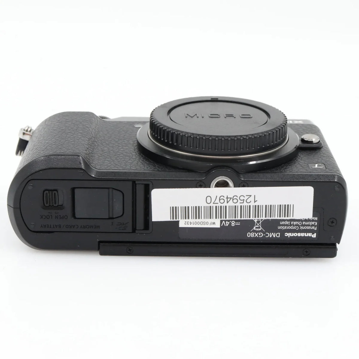 Panasonic Lumix DMC-GX80 body used