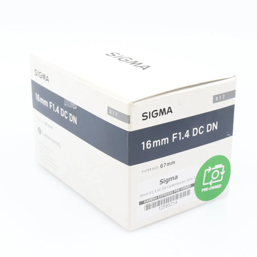 Sigma 16mm f/1.4 DC DN Contemporary Sony E tweedehands