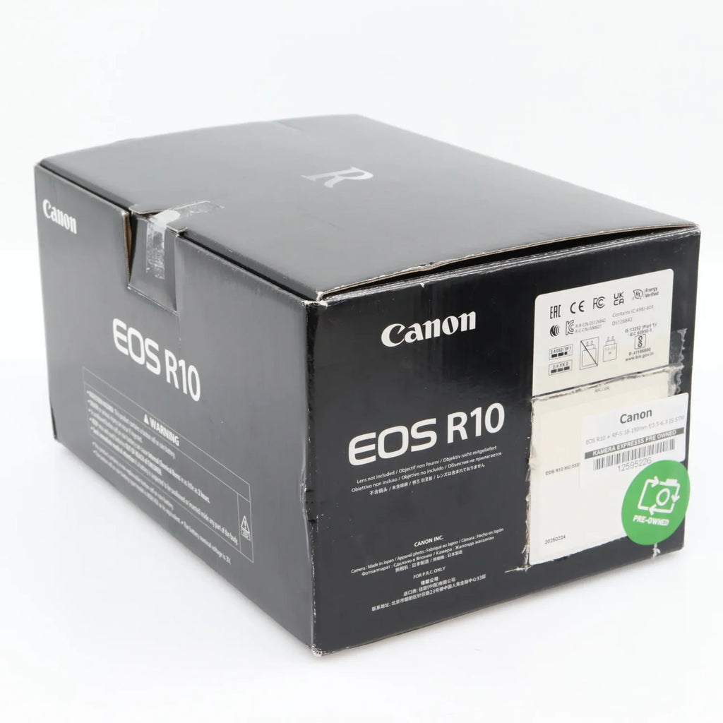 Canon EOS R10 + RF-S 18-150mm f/3.5-6.3 IS STM occasion