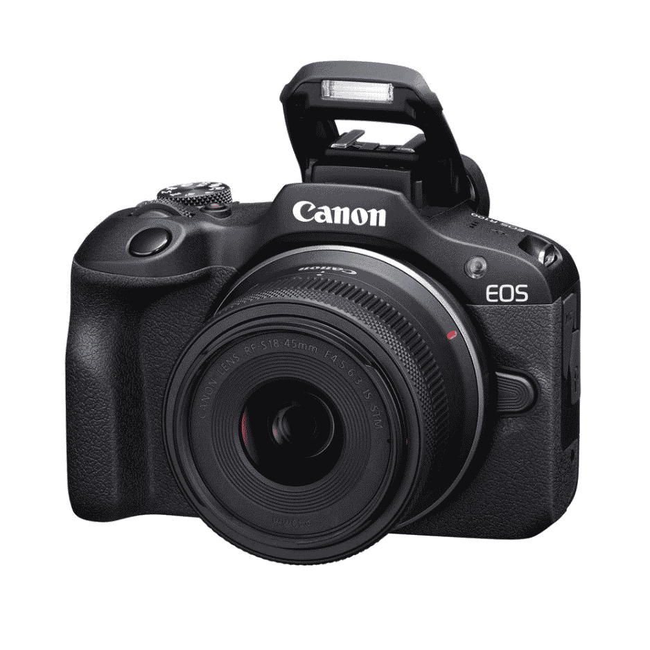 Canon EOS R100 + RF-S 18-45mm IS STM + Lexar 256 GB SD-kaart 