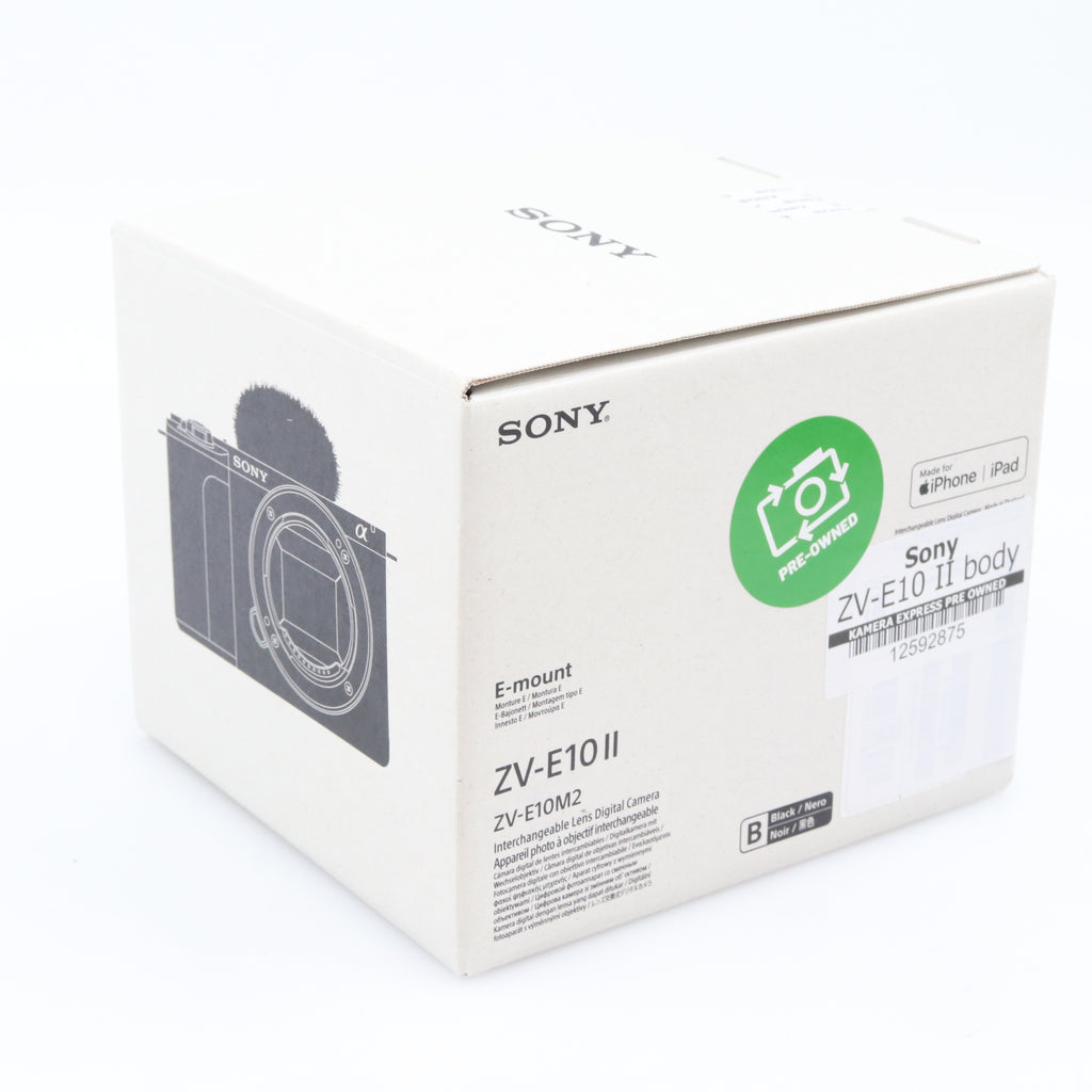 Sony ZV-E10 II body used