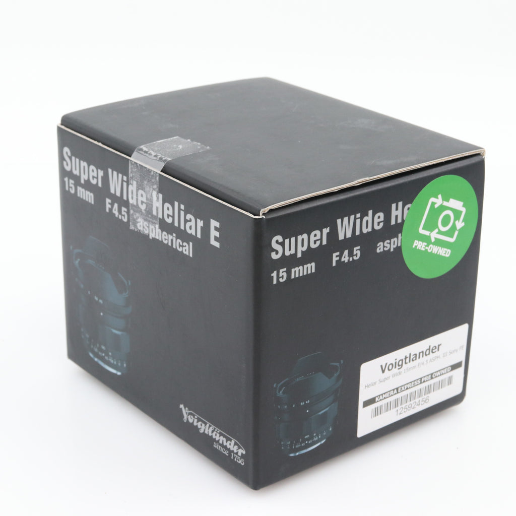 Voigtlander Heliar Super Wide 15mm F/4.5 ASPH. III Sony FE tweedehands