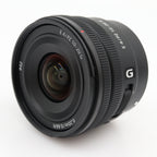 Sony E 10-20mm f/4.0 G PZ