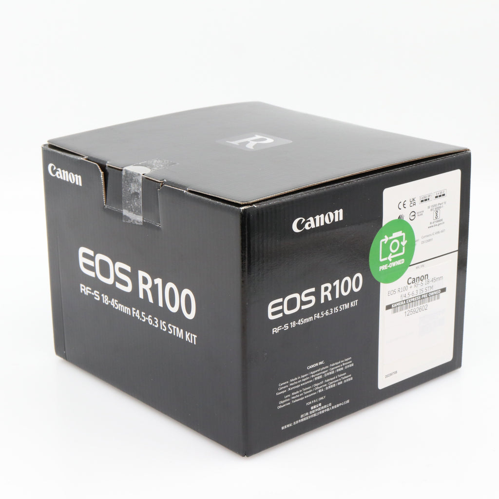 Canon EOS R100 + RF-S 18-45mm f/4.5-6.3 IS STM tweedehands